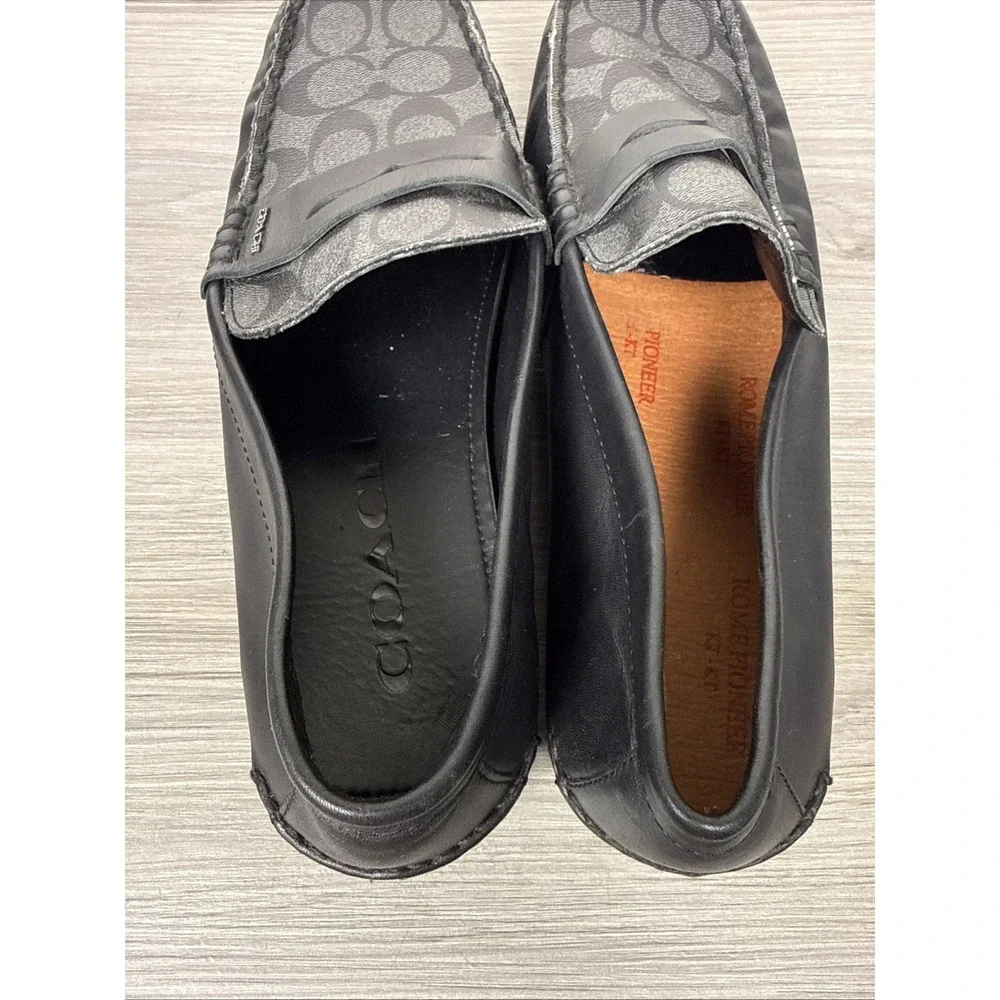 Coach Men's Mott Driver Sig FG2983 Casual‎ Loafer Shoes Black Size 11